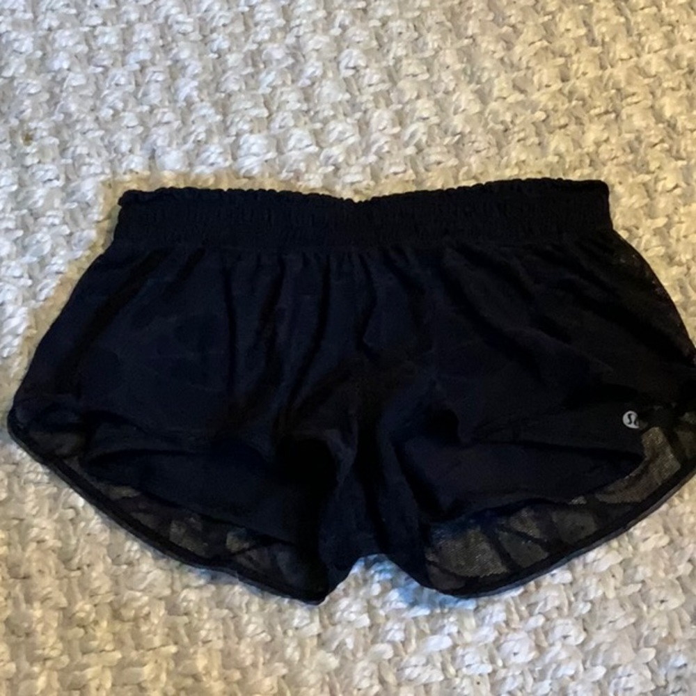 Lululemon City Sky Run By Shorts Black on Black.